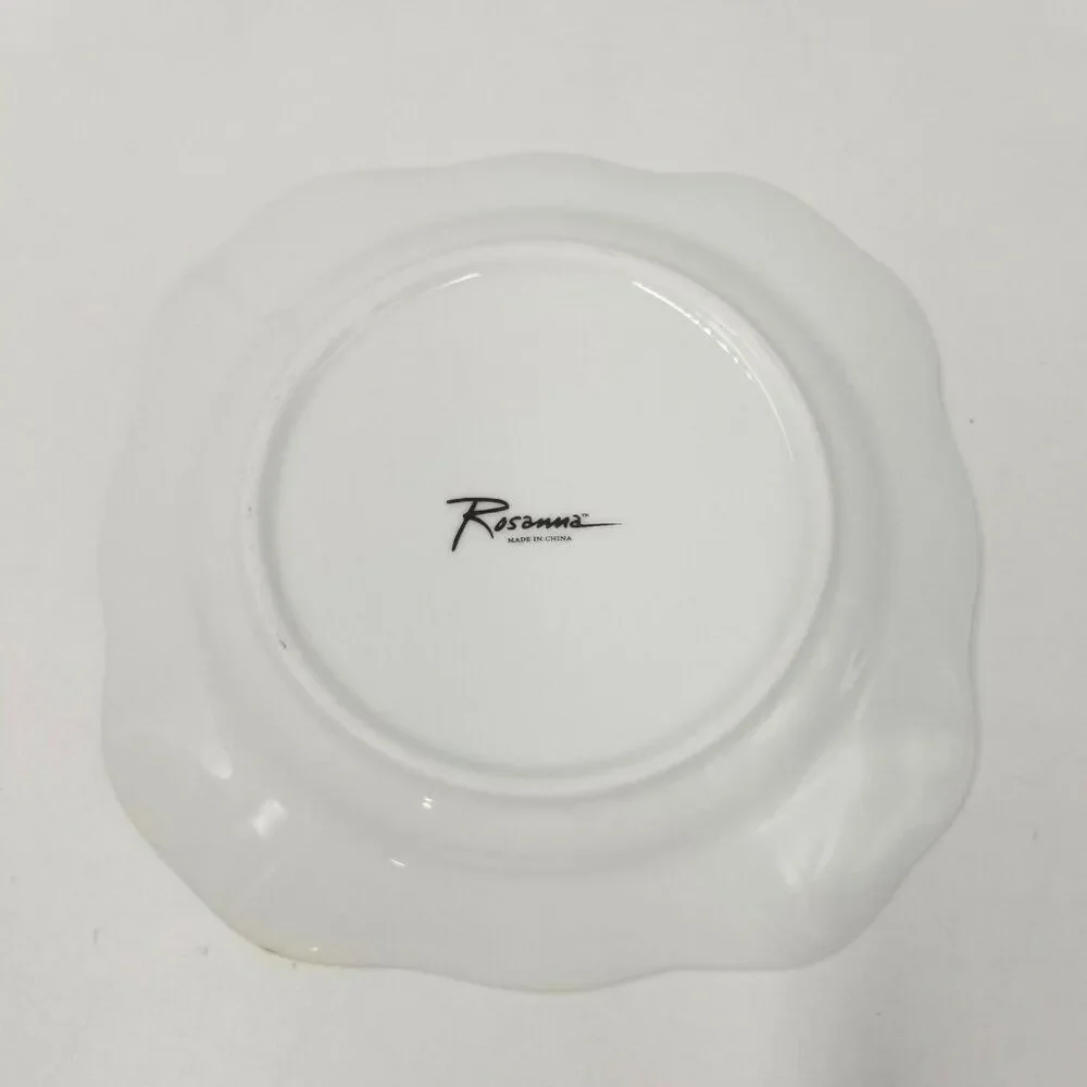 Rosanna 12 Days Christmas Plates 2nd Day Doves Appetizer Salad Dessert Square 6